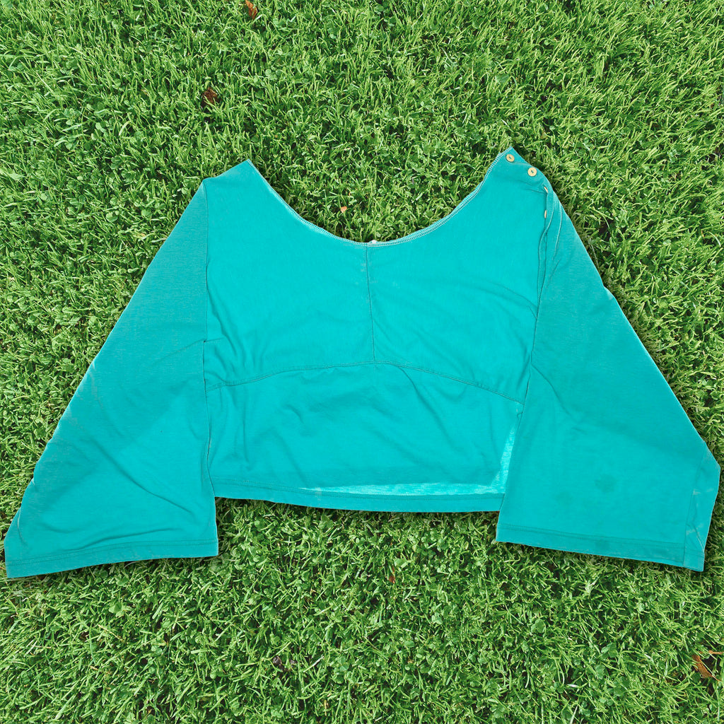 Turquoise Reversible Crop Top