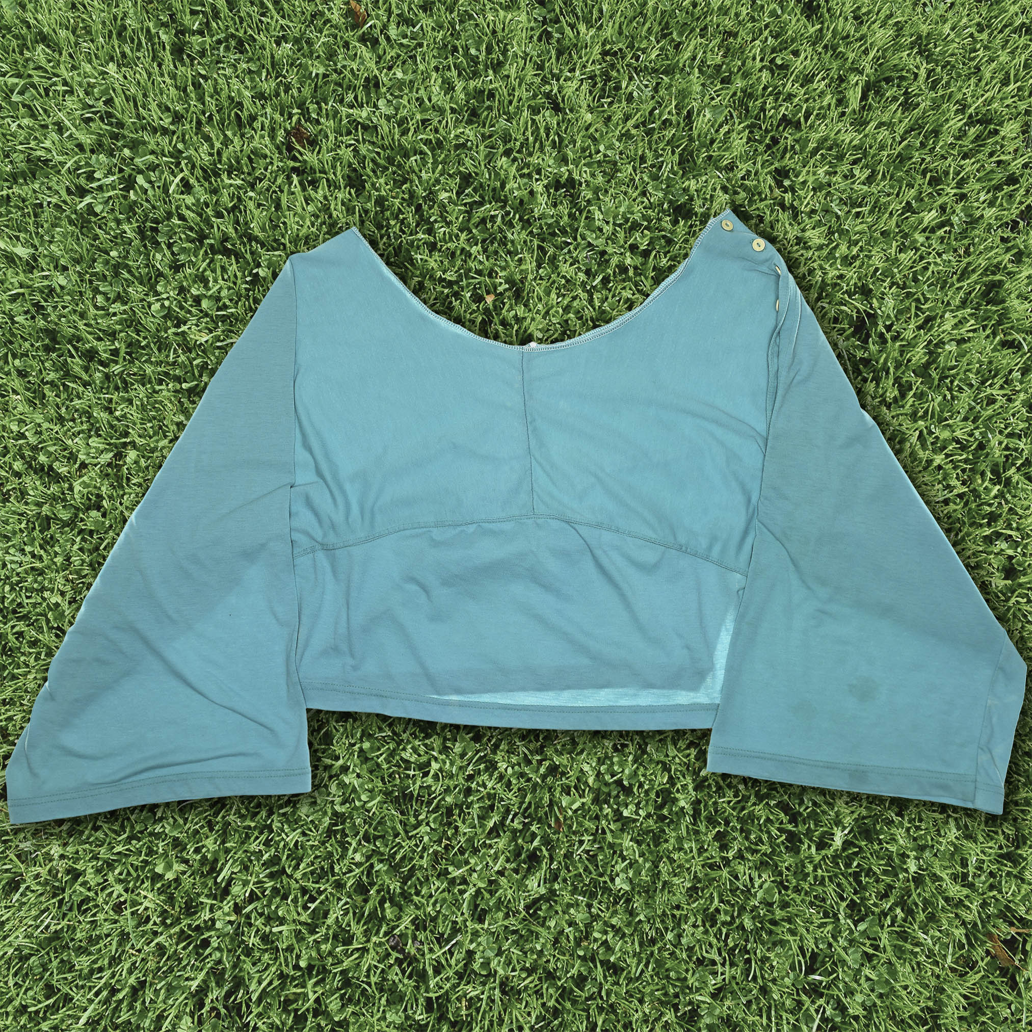 Turquoise Reversible Crop Top