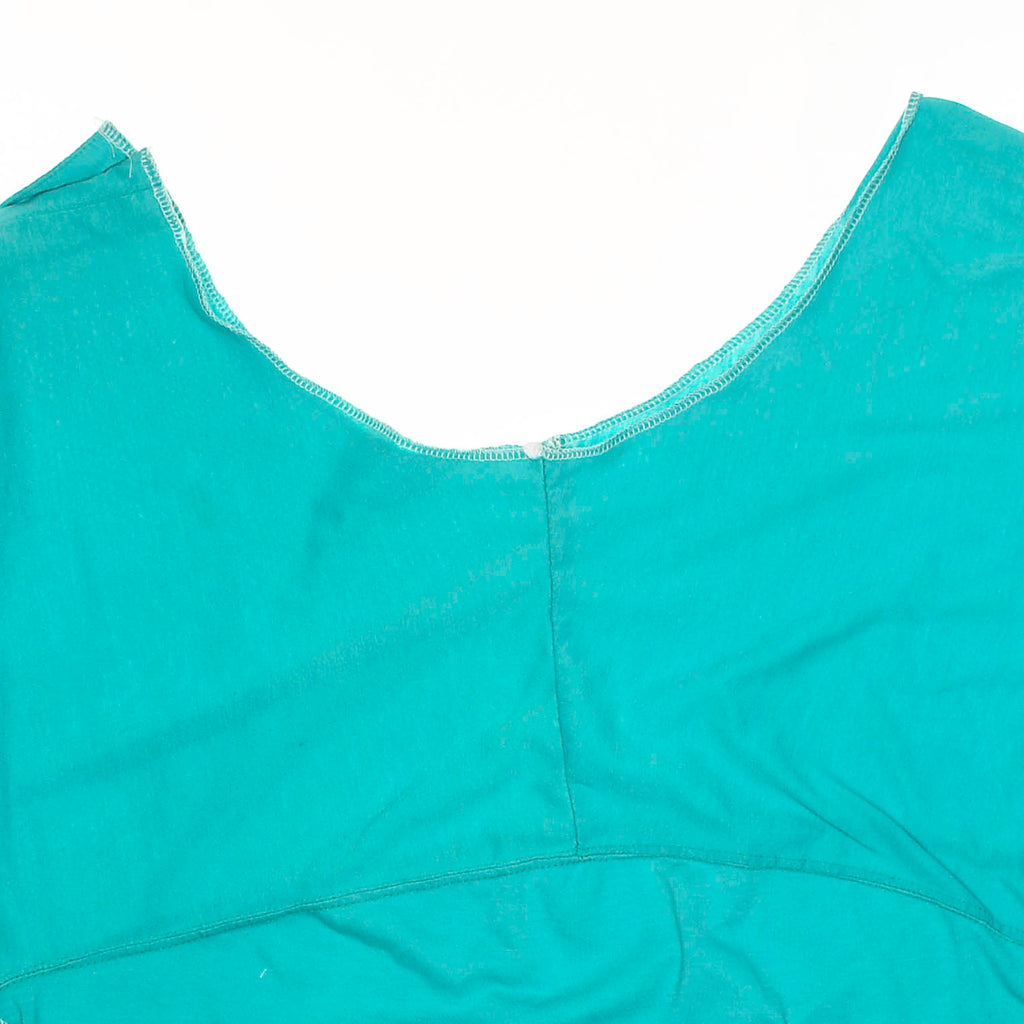 Turquoise Reversible Crop Top