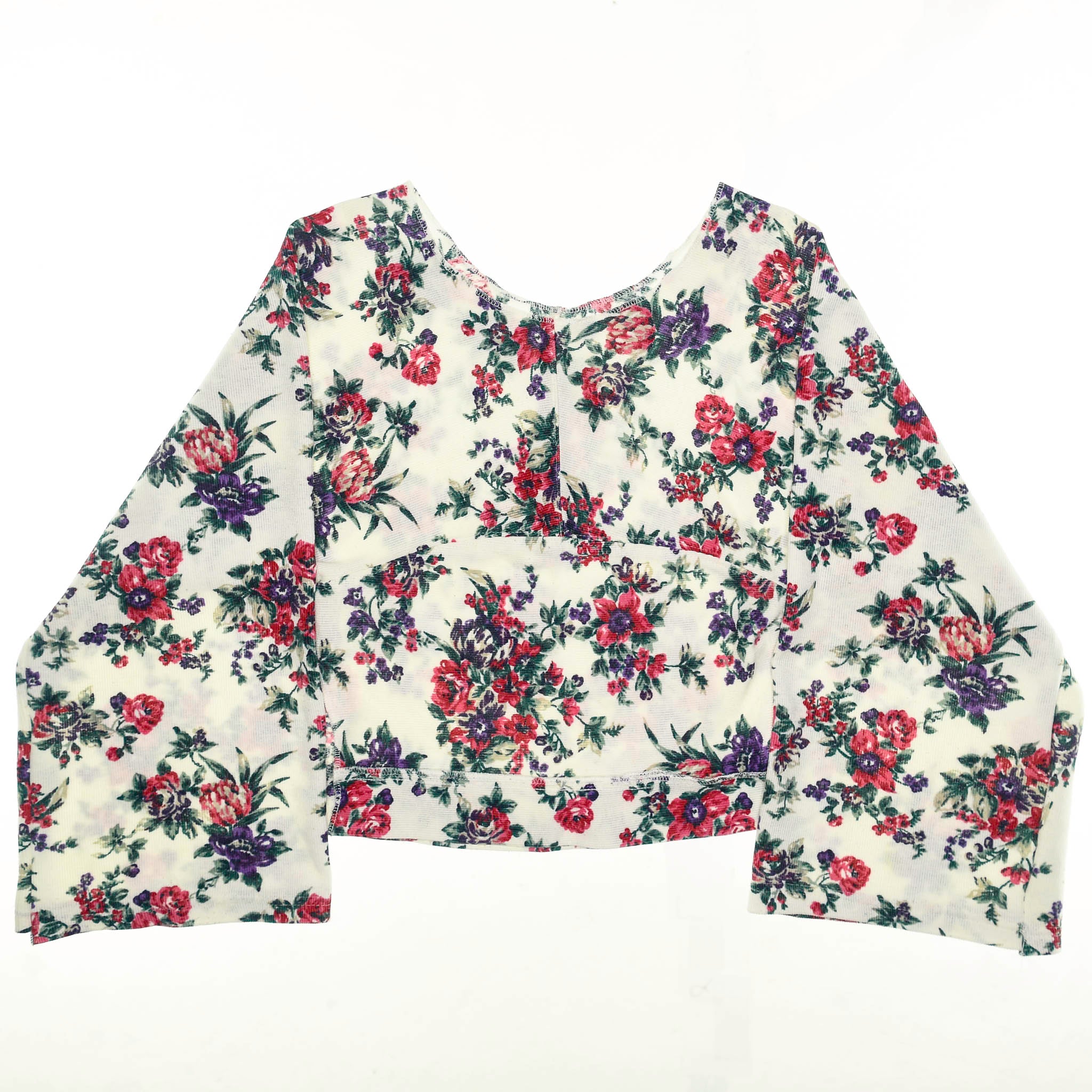 Flowery Reversible Crop Top
