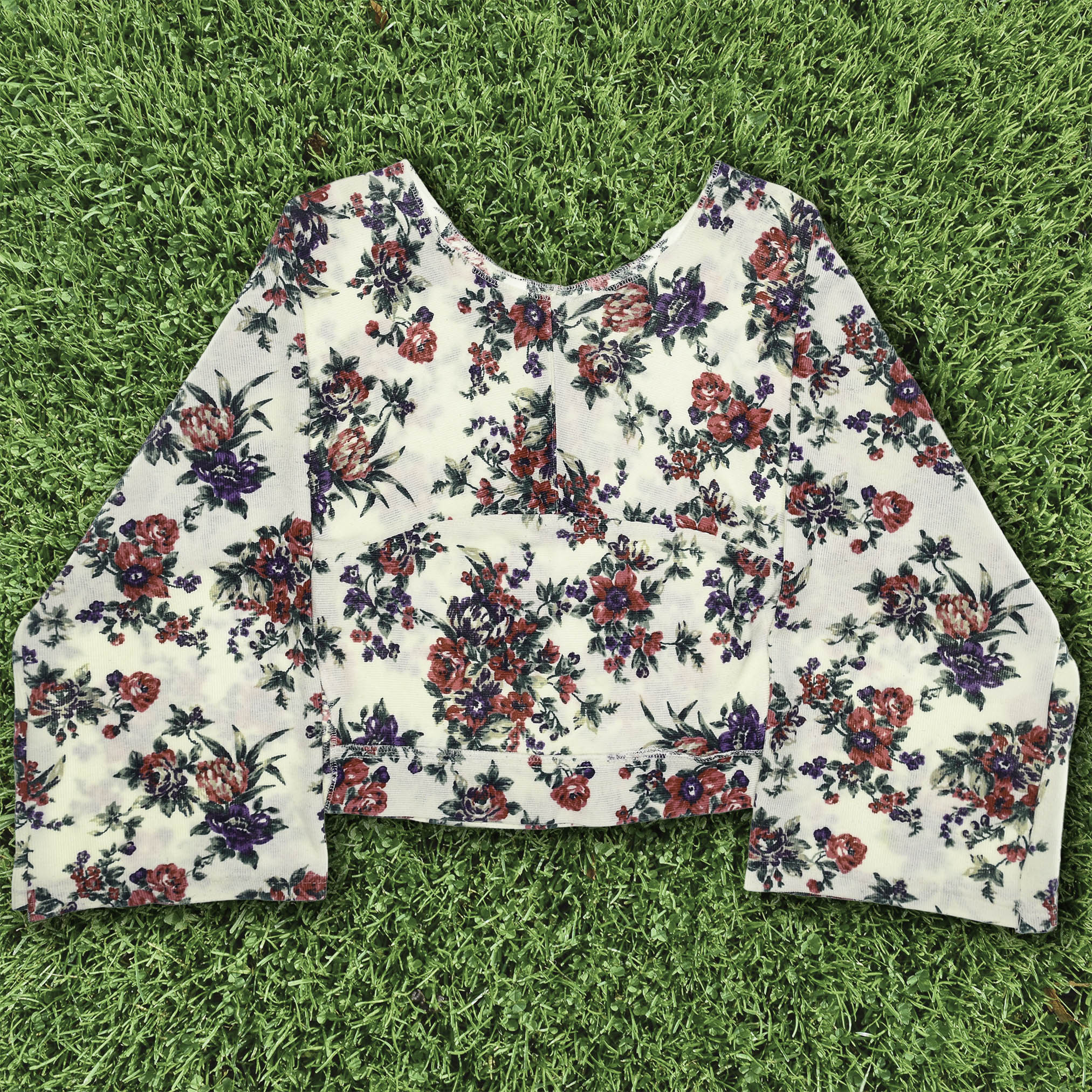 Flowery Reversible Crop Top