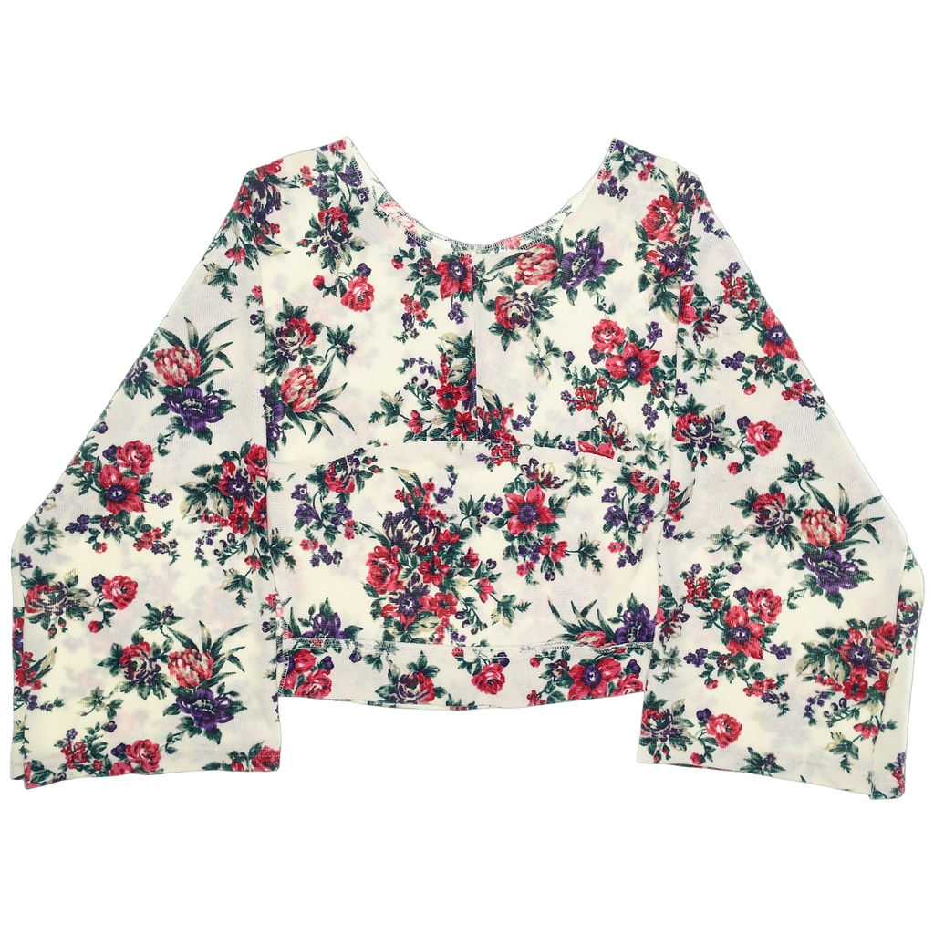 Flowery Reversible Crop Top