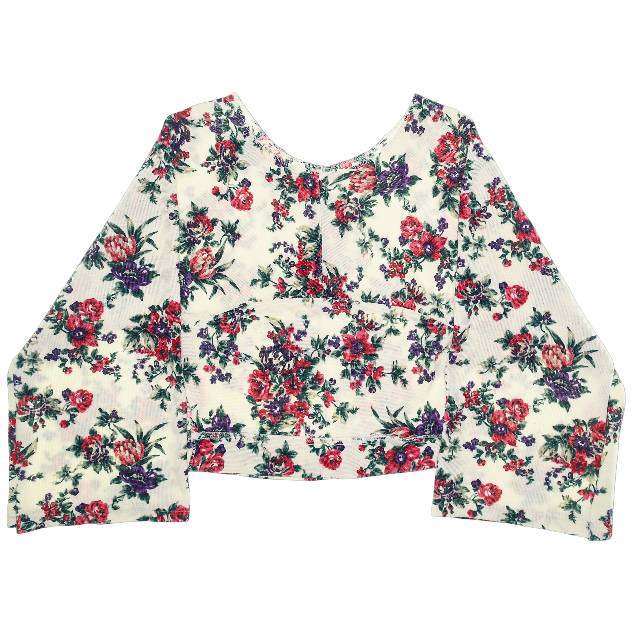 Flowery Reversible Crop Top