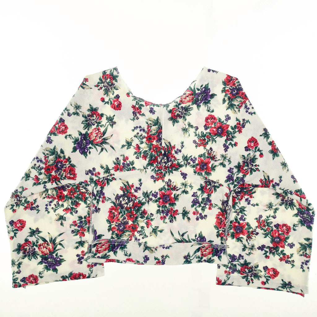 Flowery Reversible Crop Top