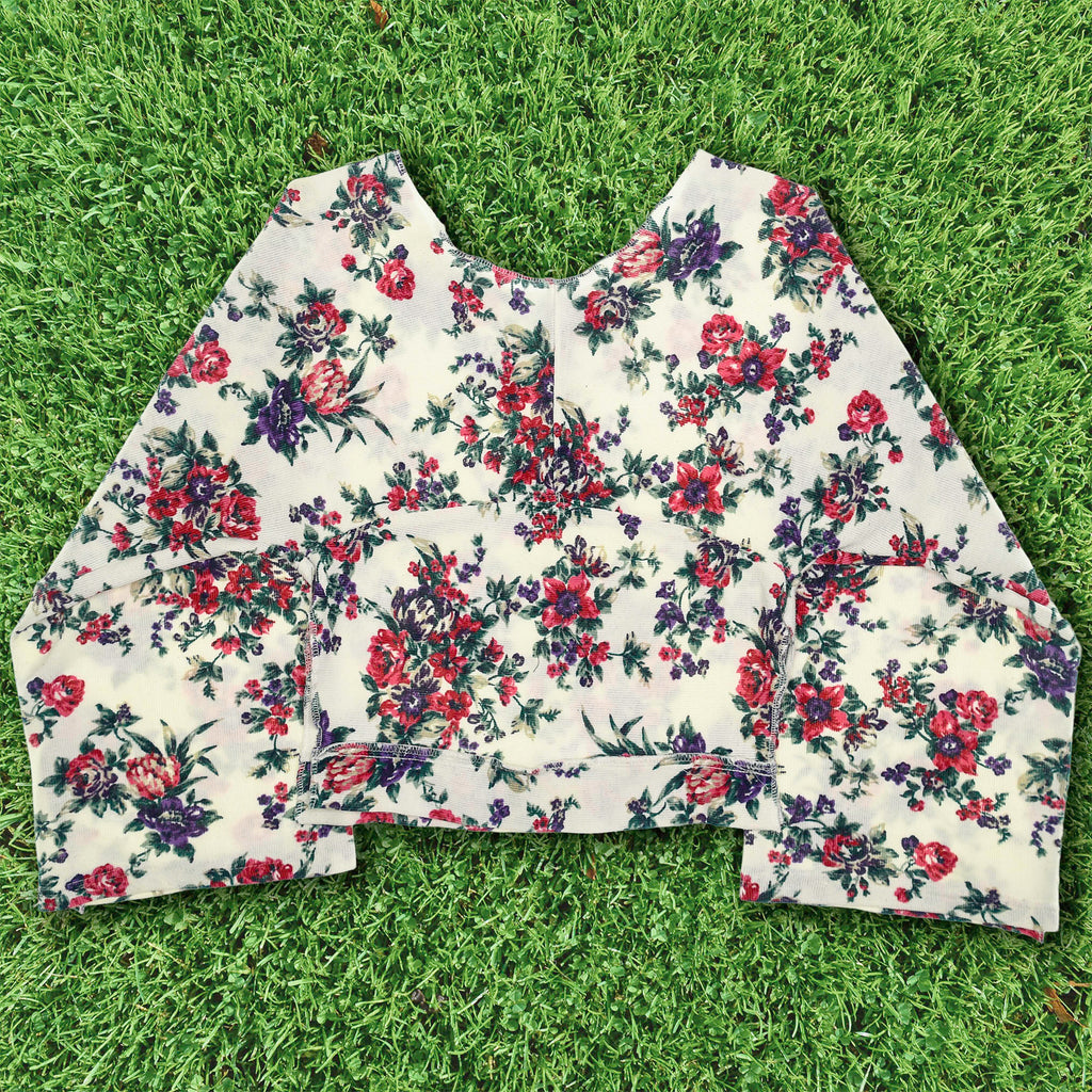 Flowery Reversible Crop Top