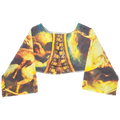 Vintage Art Reversible Crop Top