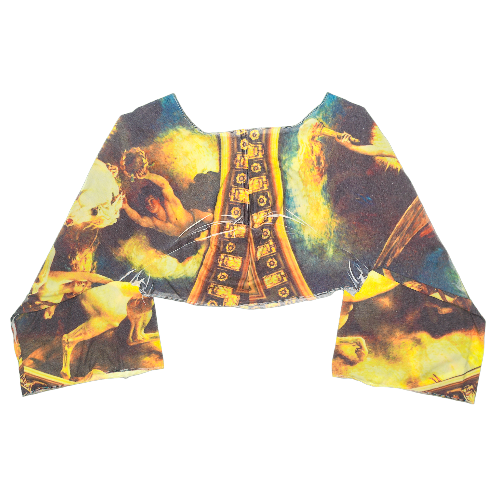 Vintage Art Reversible Crop Top