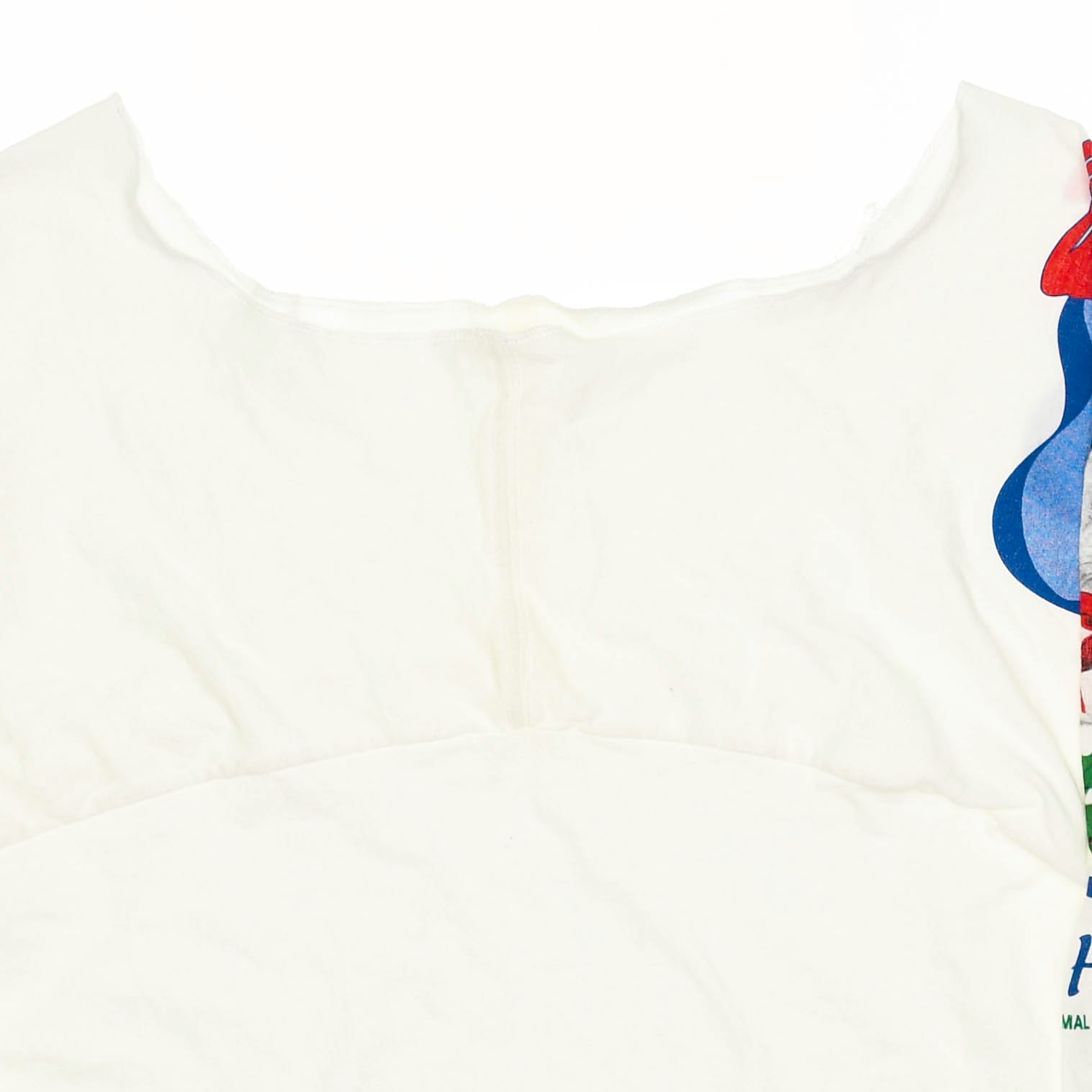 White Poodle Reversible Crop Top