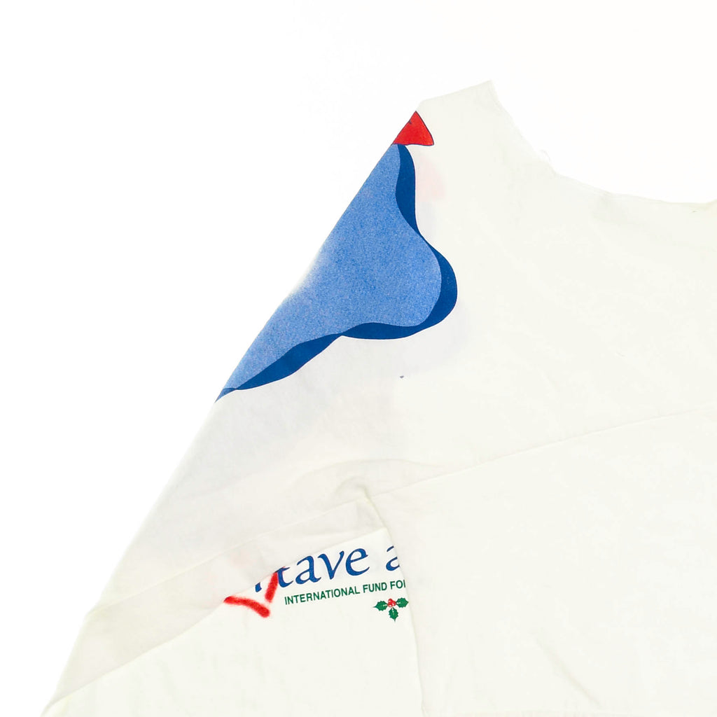 White Poodle Reversible Crop Top