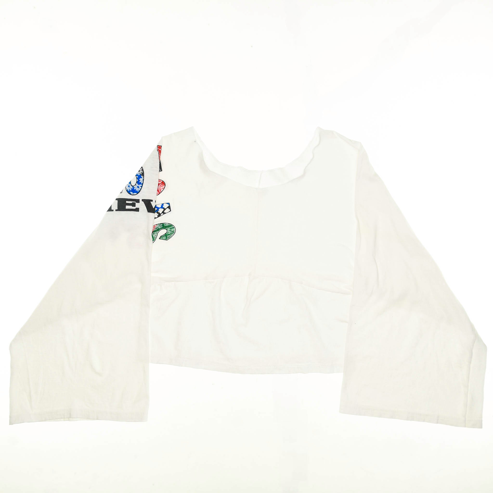 White Las Vegas Reversible Crop Top