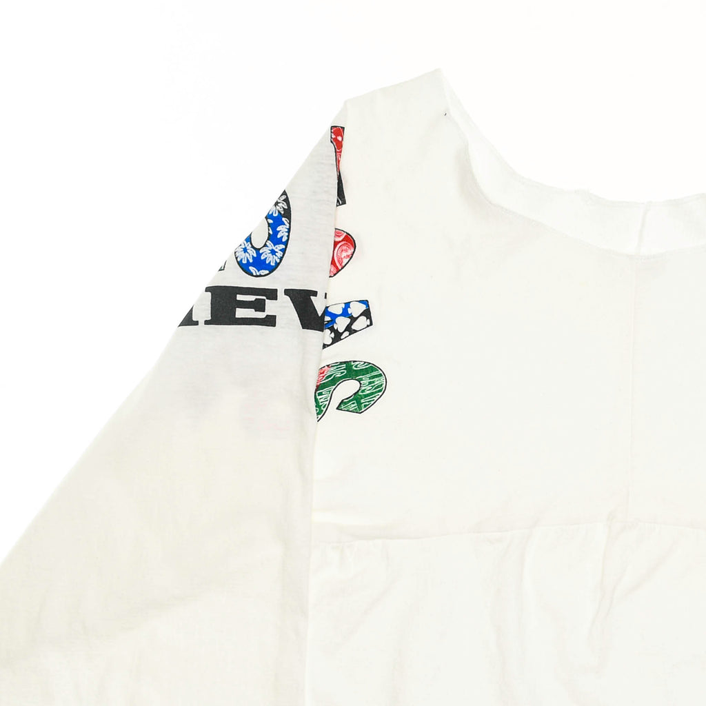 White Las Vegas Reversible Crop Top