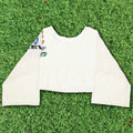 White Las Vegas Reversible Crop Top