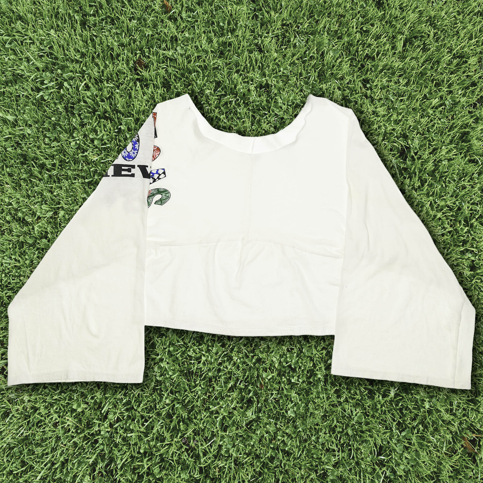 White Las Vegas Reversible Crop Top