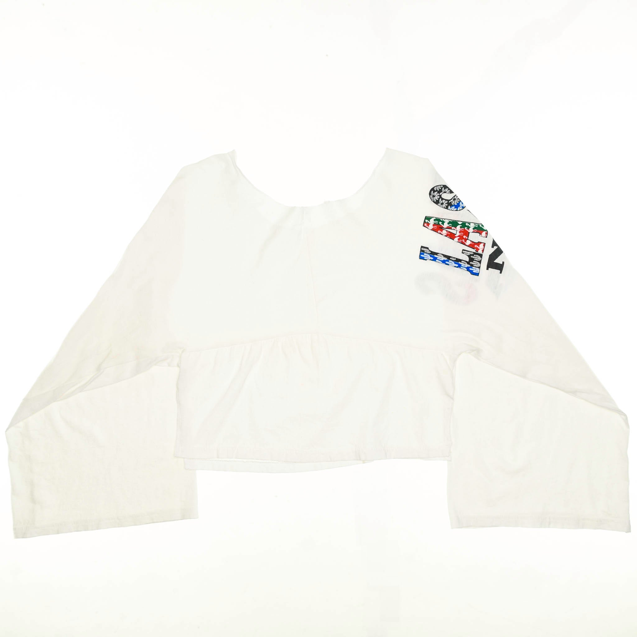 White Las Vegas Reversible Crop Top