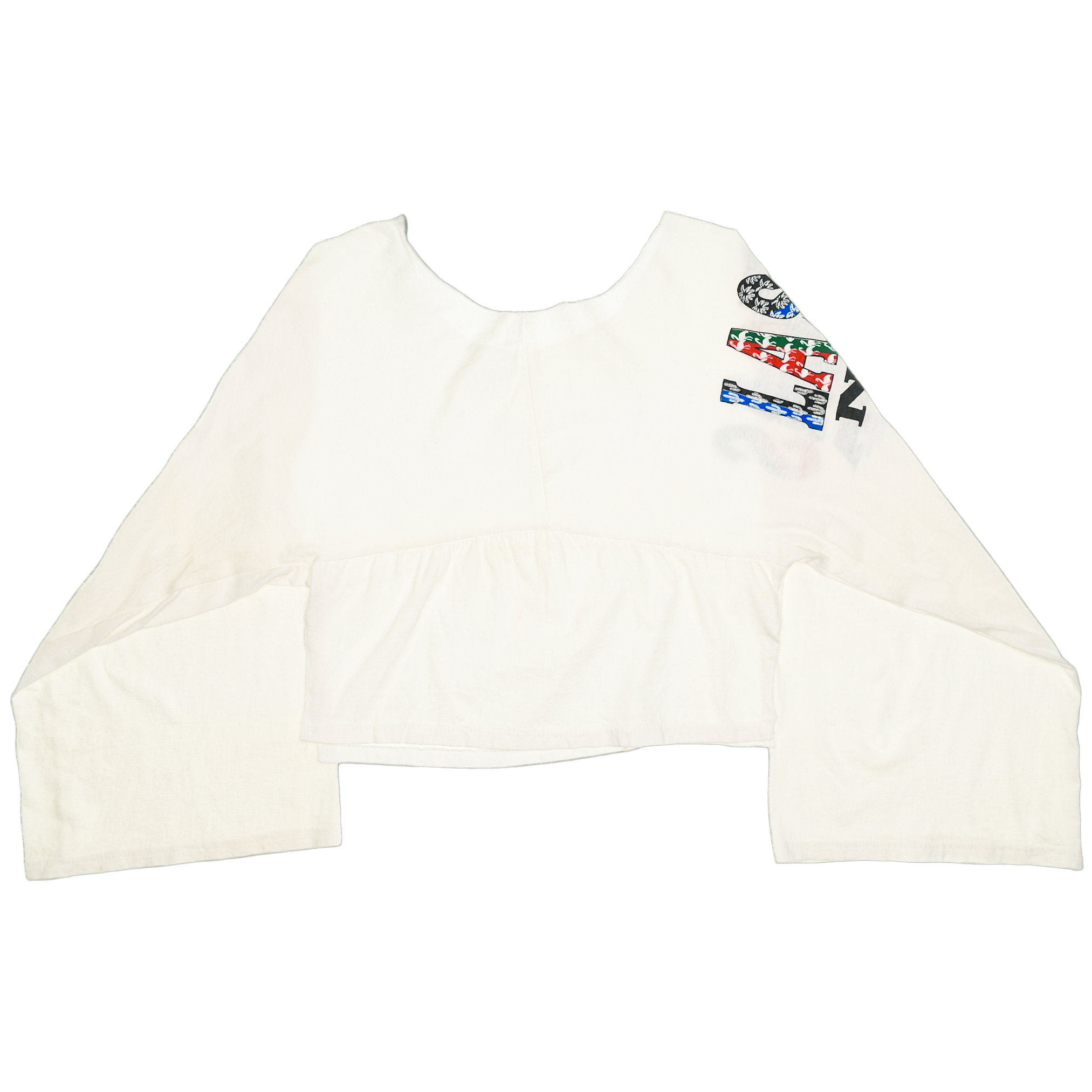 White Las Vegas Reversible Crop Top