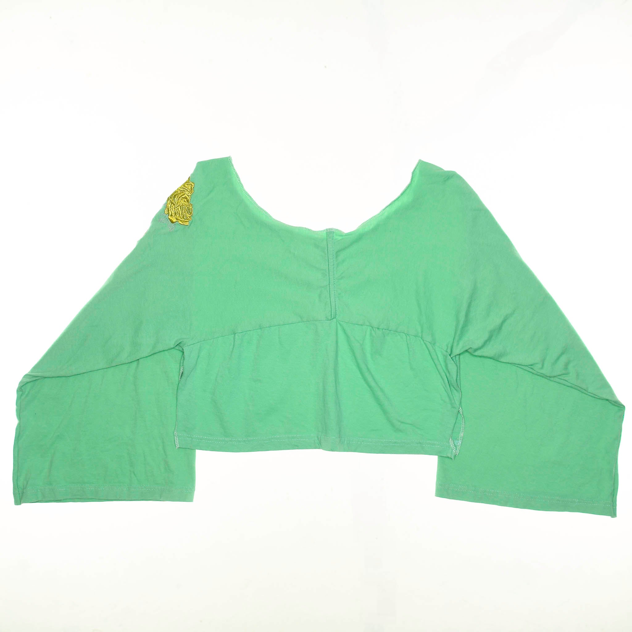 Green Reversible Crop Top