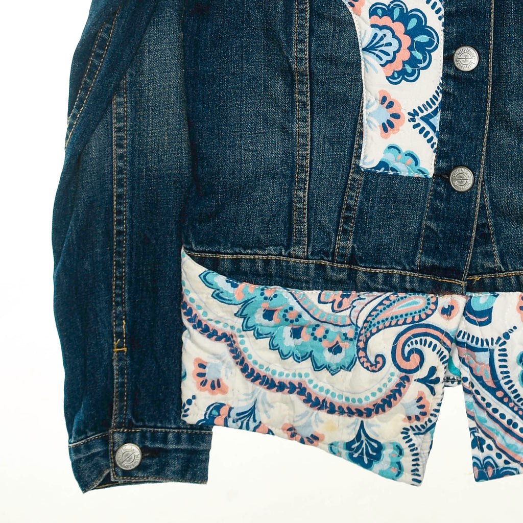 Paisley Patchwork Denim Jacket