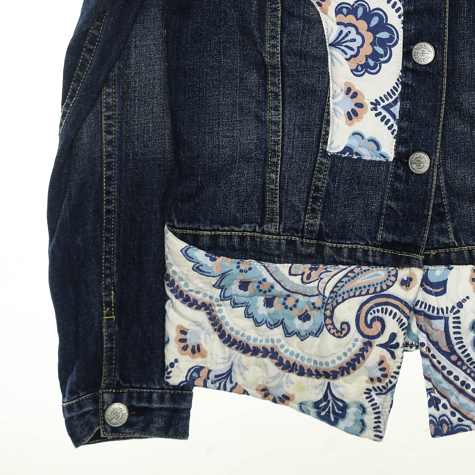 Paisley Patchwork Denim Jacket