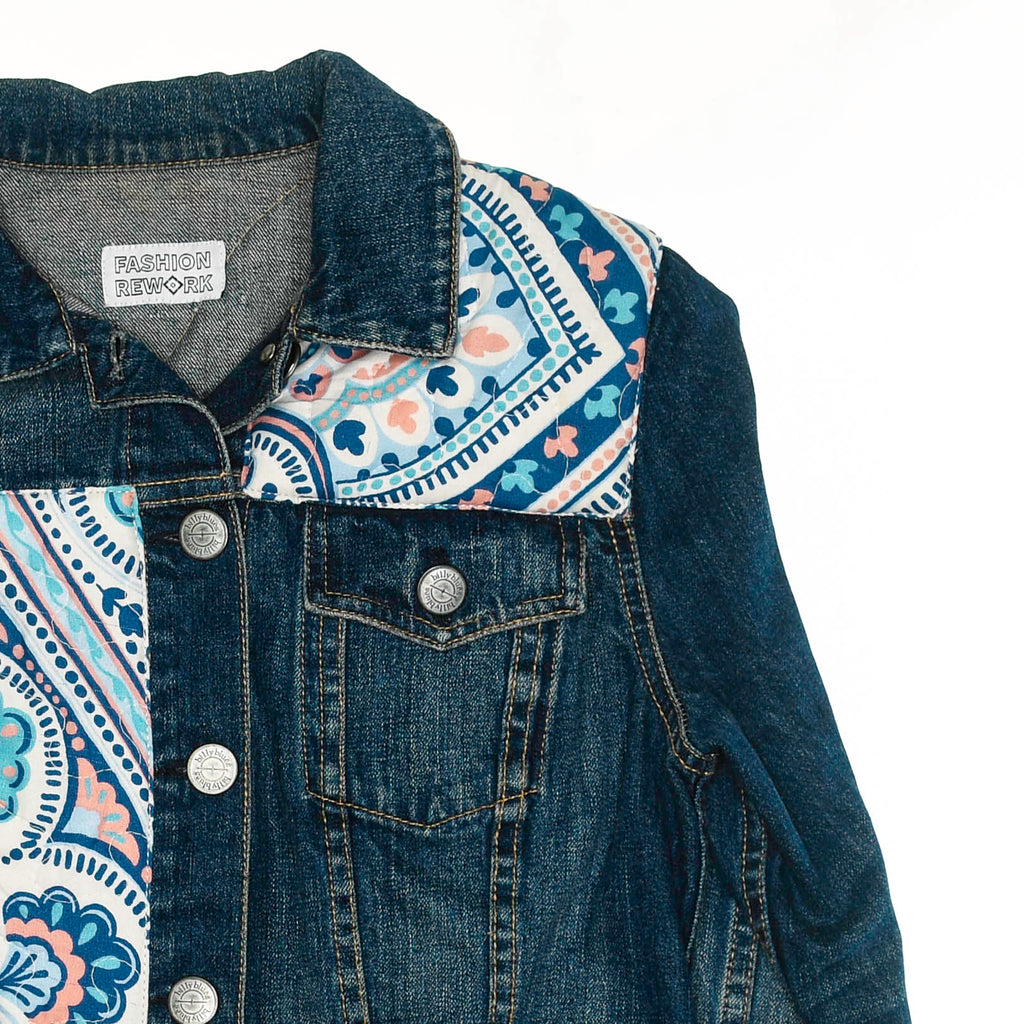 Paisley Patchwork Denim Jacket