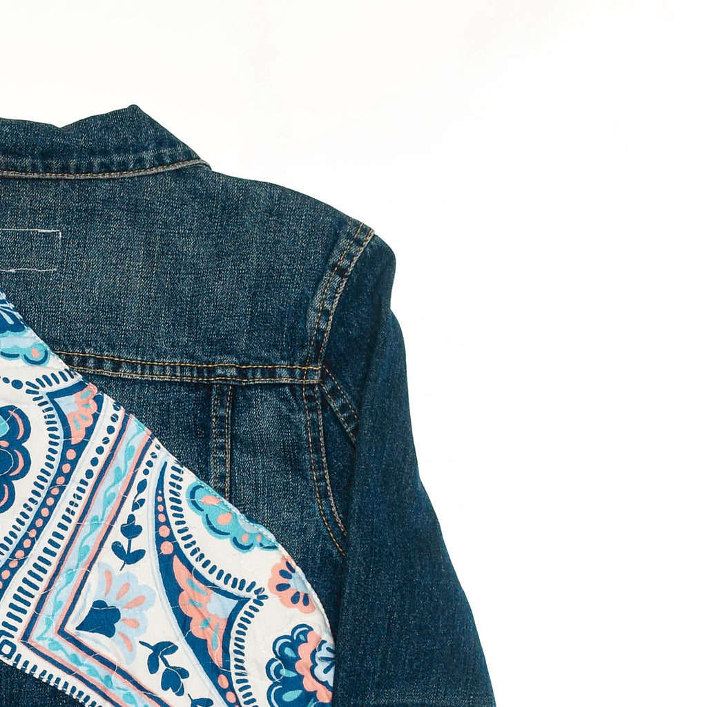 Paisley Patchwork Denim Jacket