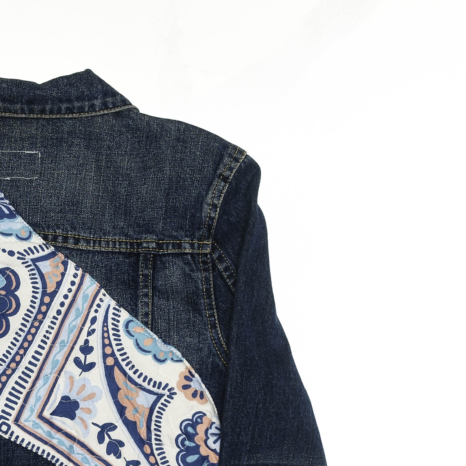 Paisley Patchwork Denim Jacket