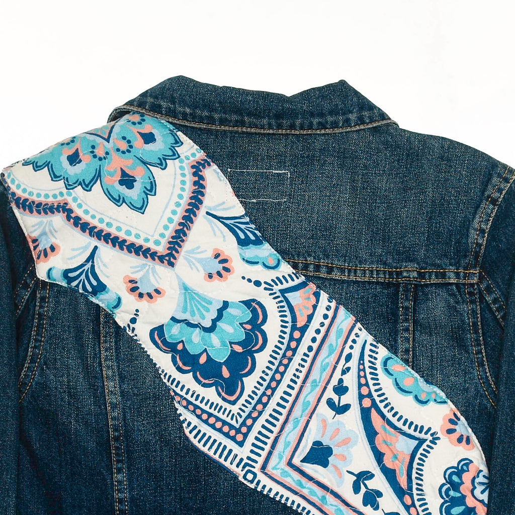 Paisley Patchwork Denim Jacket