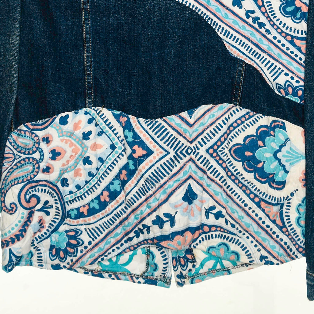 Paisley Patchwork Denim Jacket