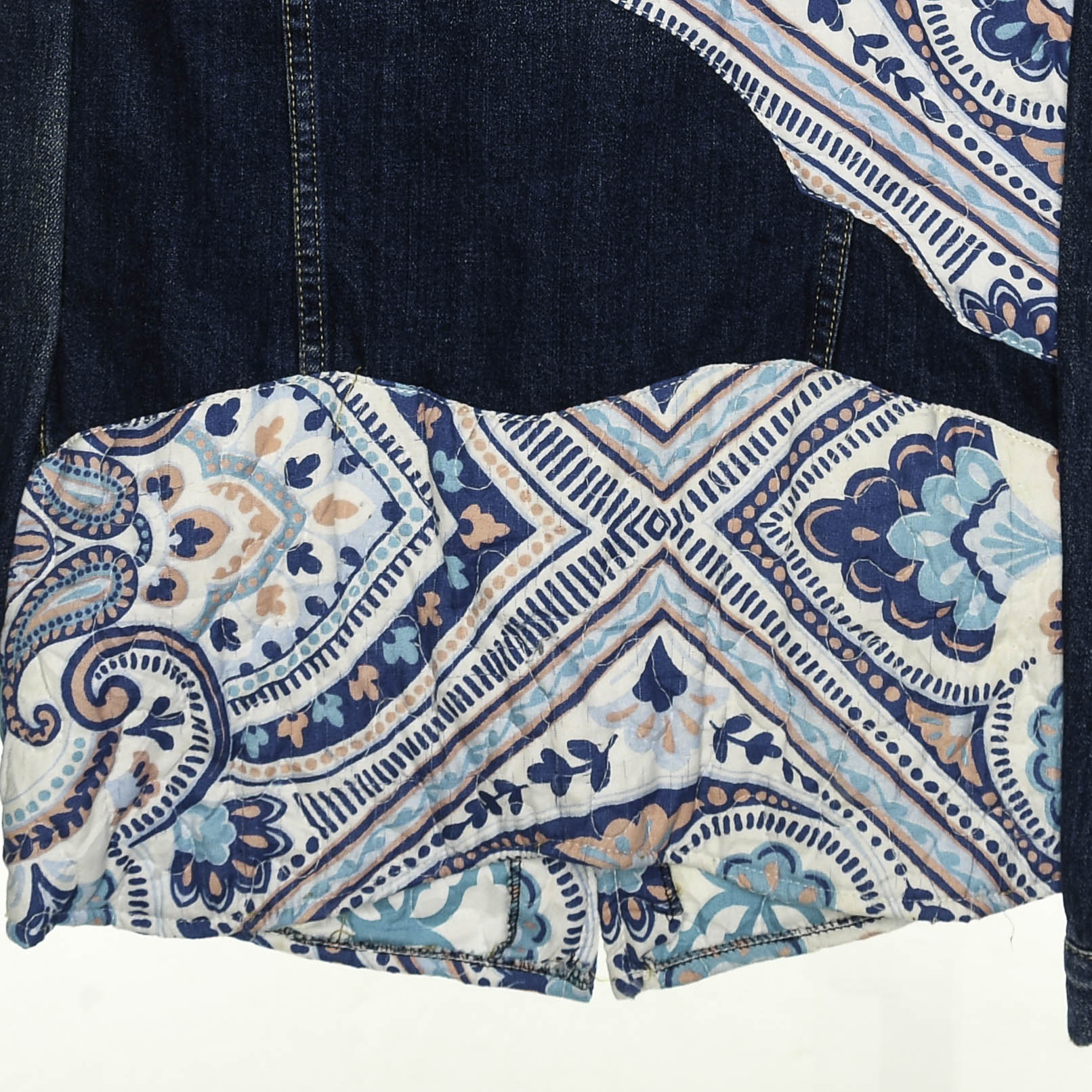 Paisley Patchwork Denim Jacket