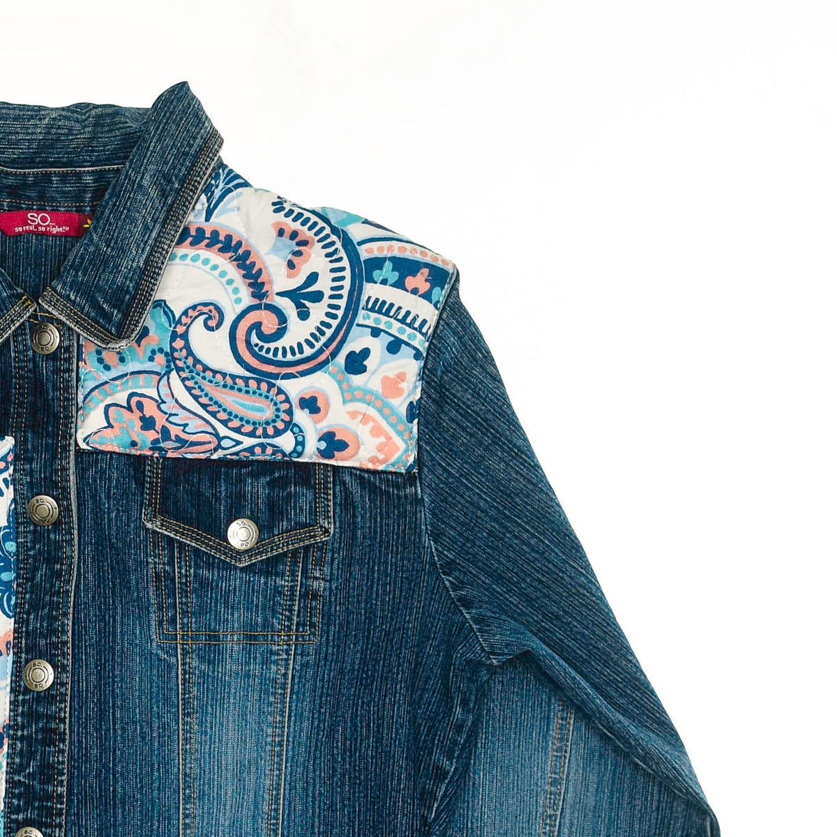 Paisley Patchwork Jean Jacket