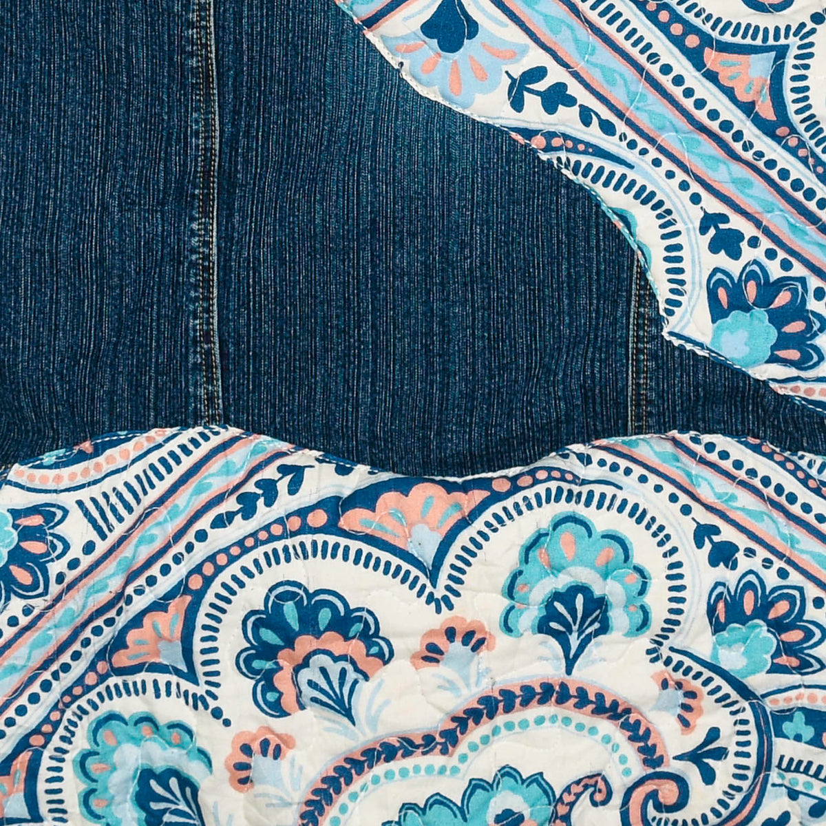 Paisley Patchwork Jean Jacket