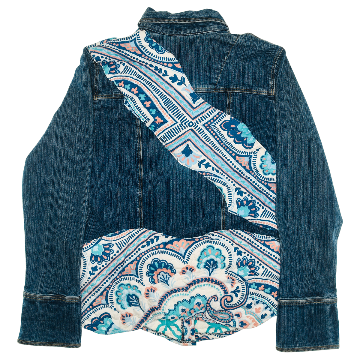 Paisley Patchwork Jean Jacket