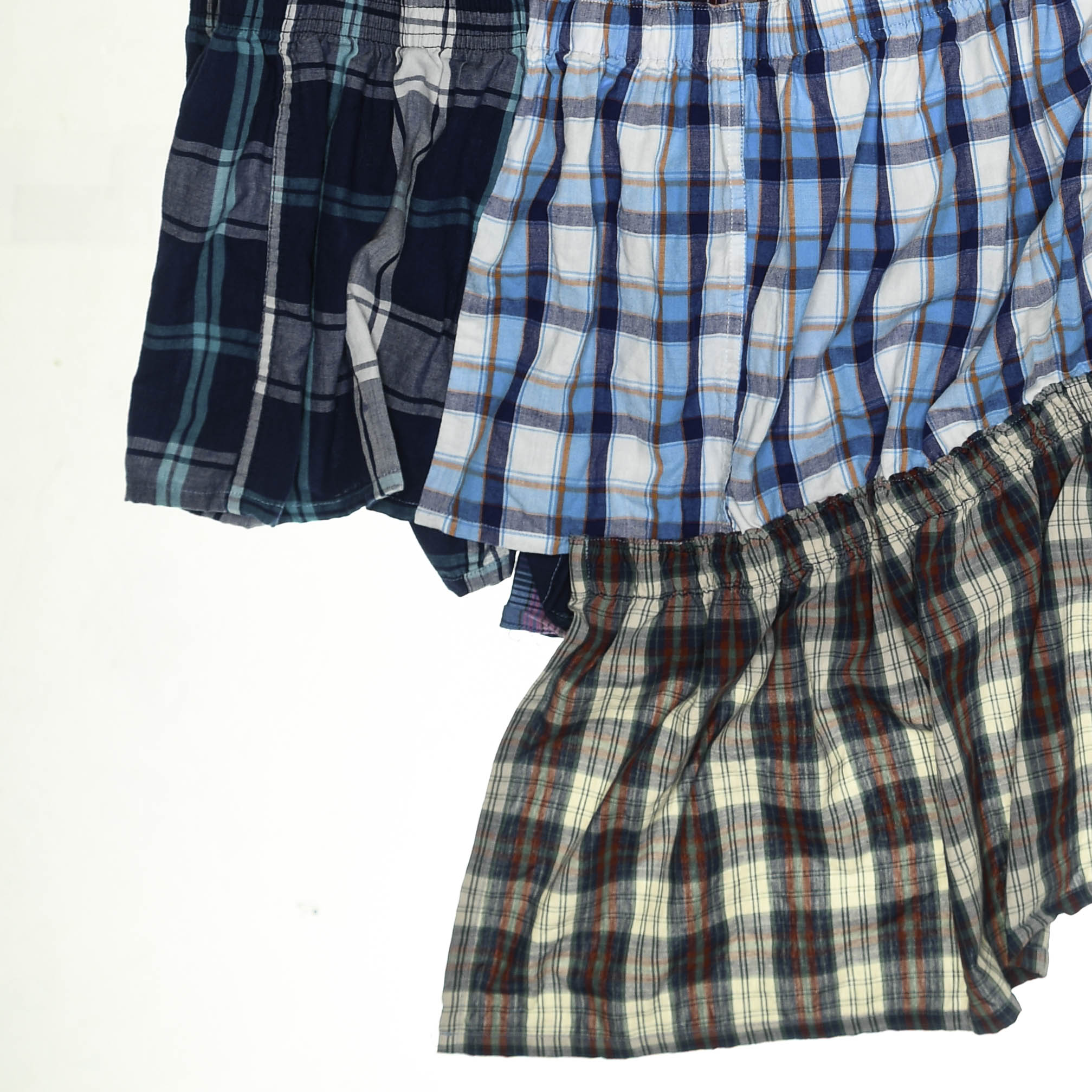 Colorful Grunge Plaid Boxer Skirt Maxi