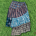 Colorful Grunge Plaid Boxer Skirt Maxi