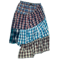 Colorful Grunge Plaid Boxer Skirt Maxi