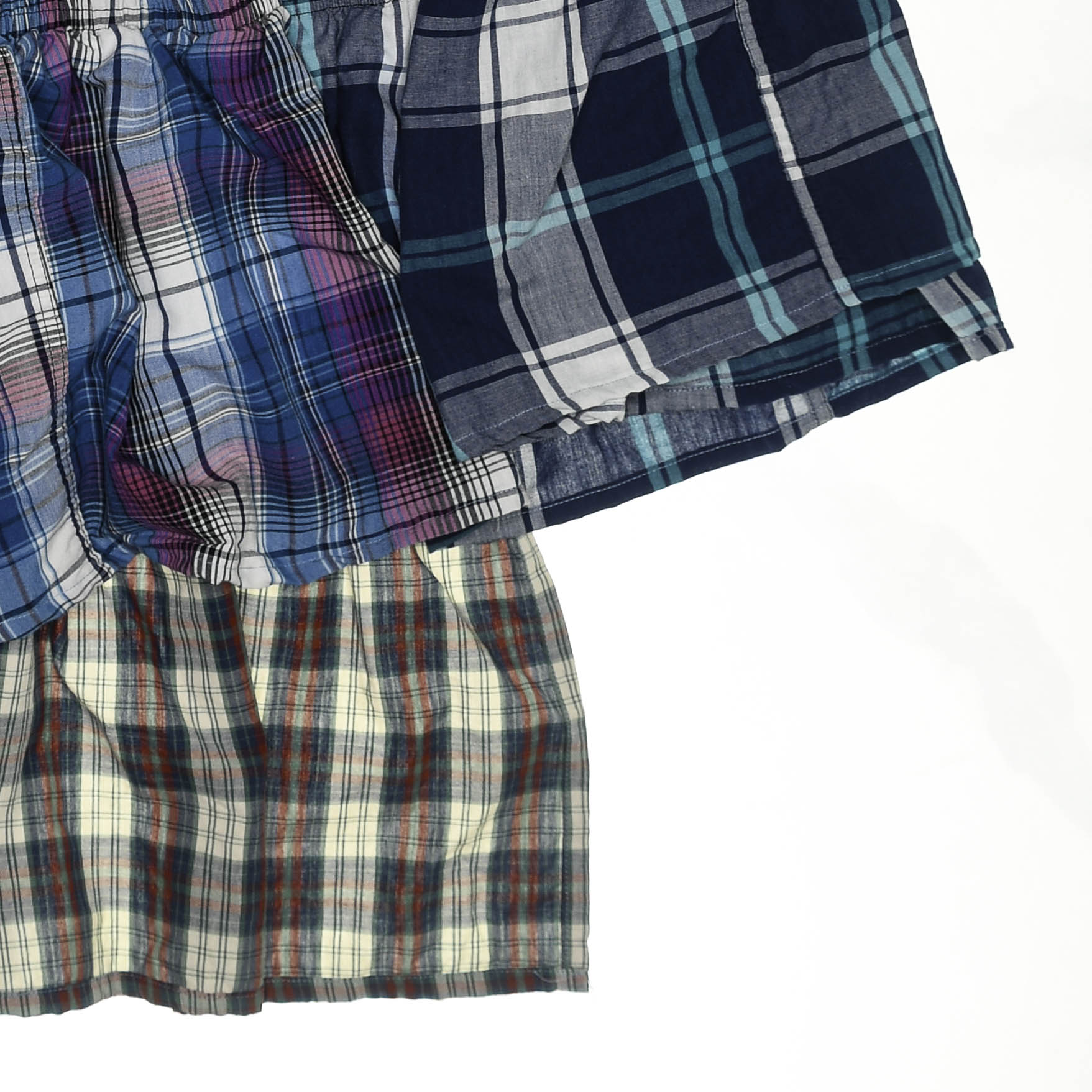 Colorful Grunge Plaid Boxer Skirt Maxi