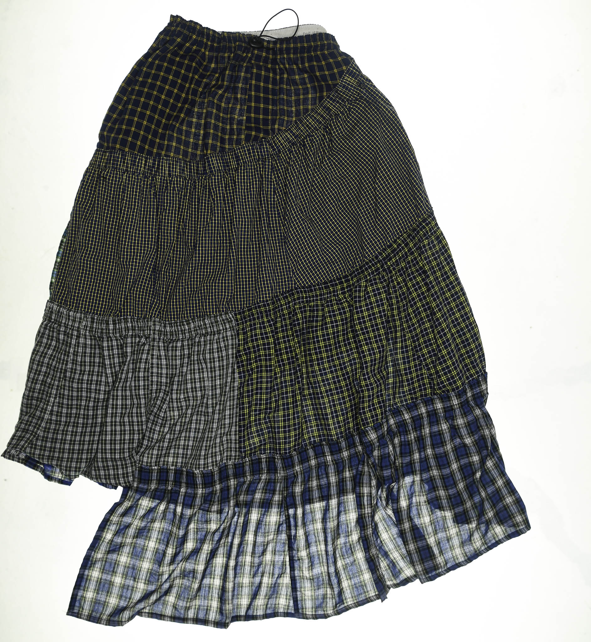 Indie Plaid Boxer Skirt Maxi