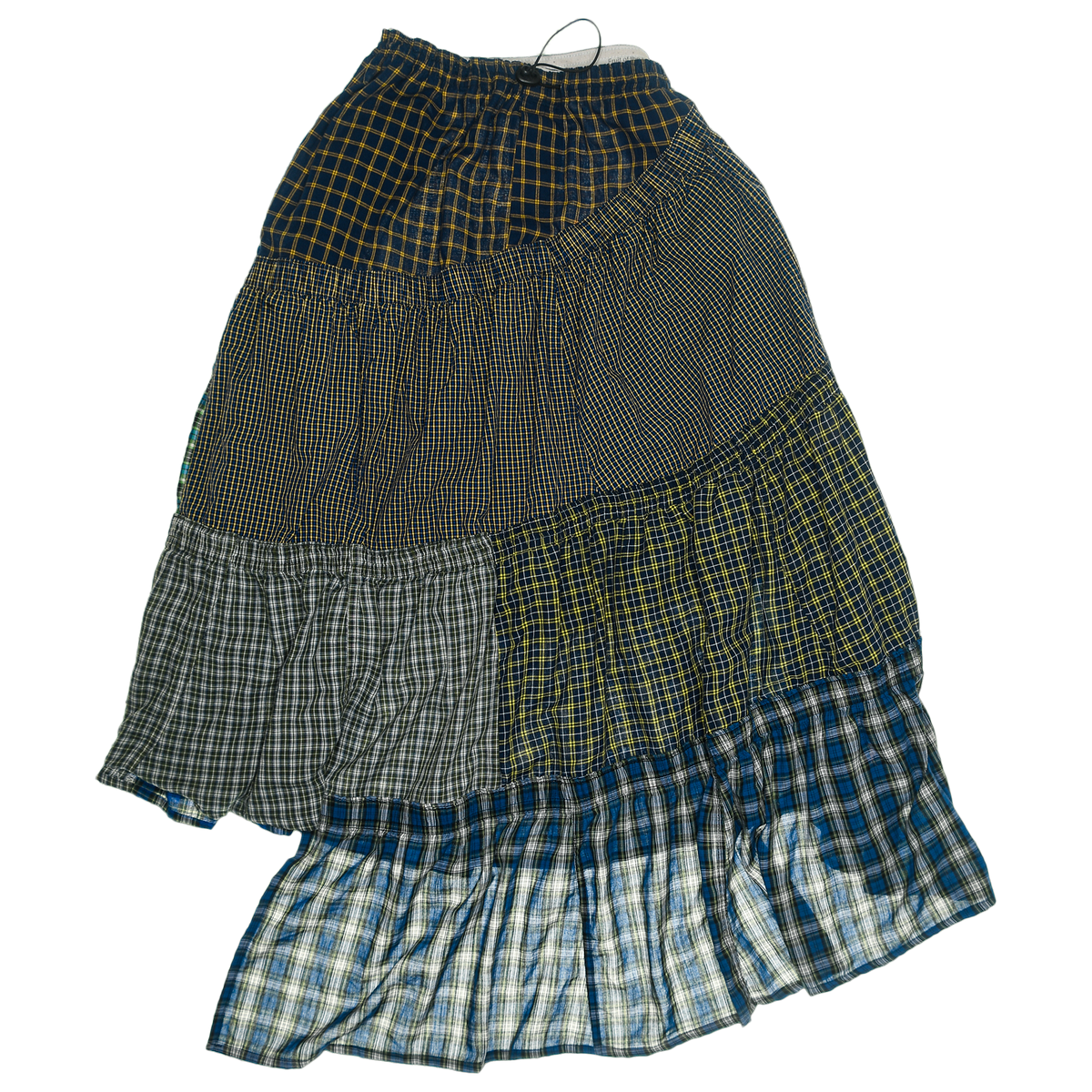 Indie Plaid Boxer Skirt Maxi