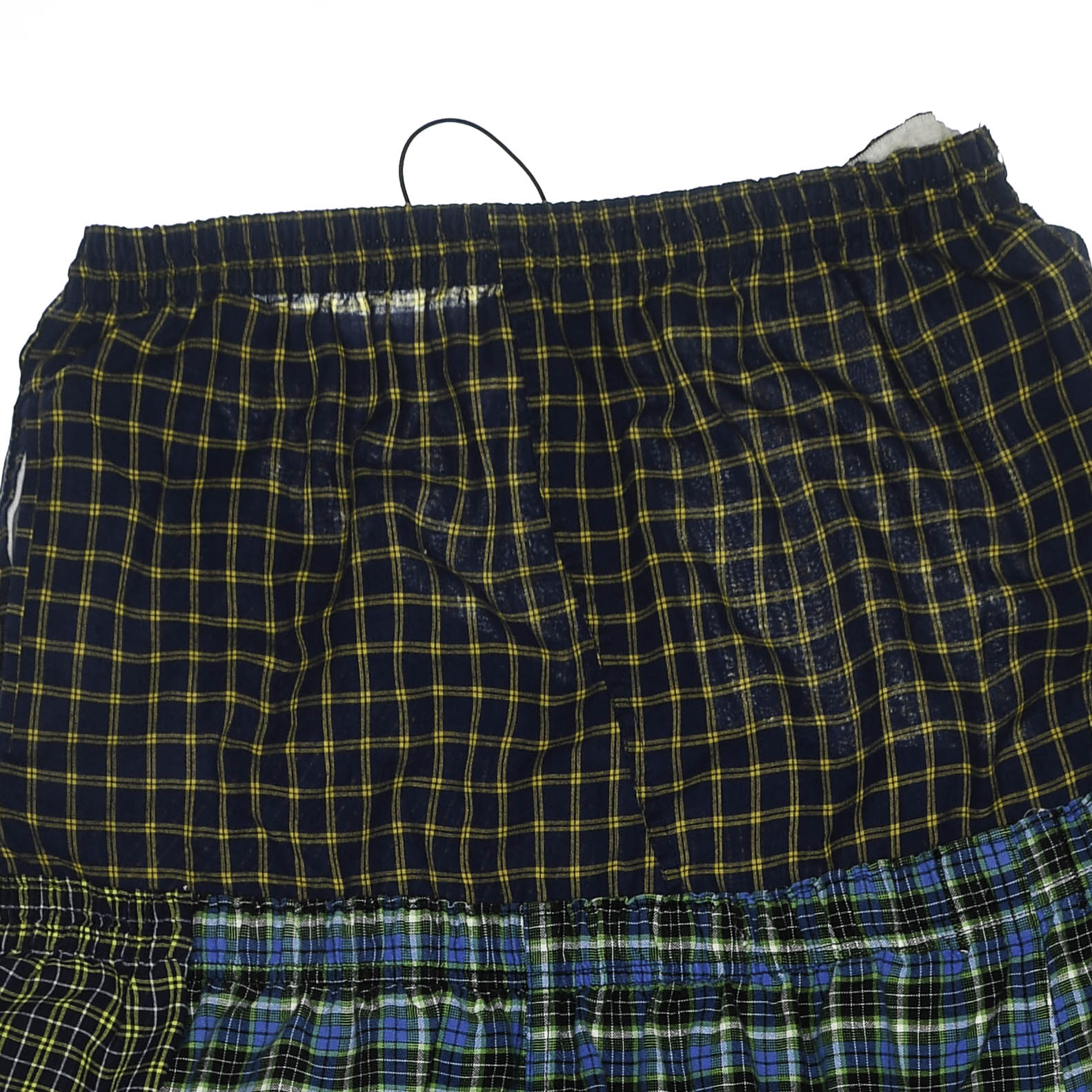Indie Plaid Boxer Skirt Maxi