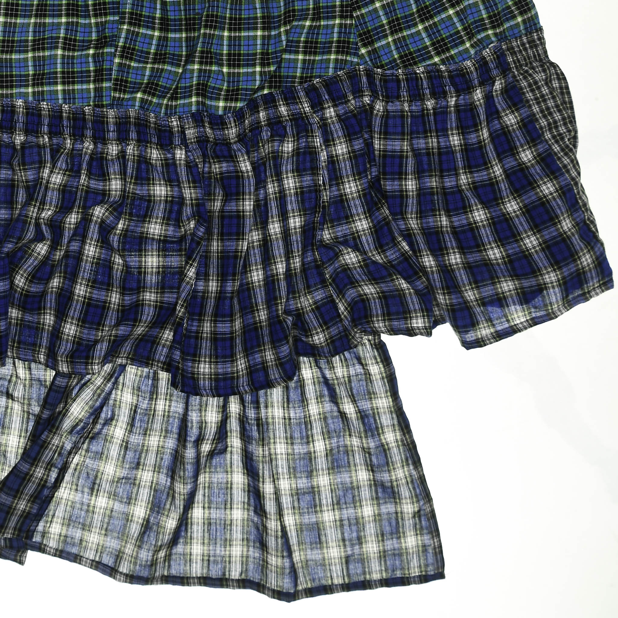 Indie Plaid Boxer Skirt Maxi