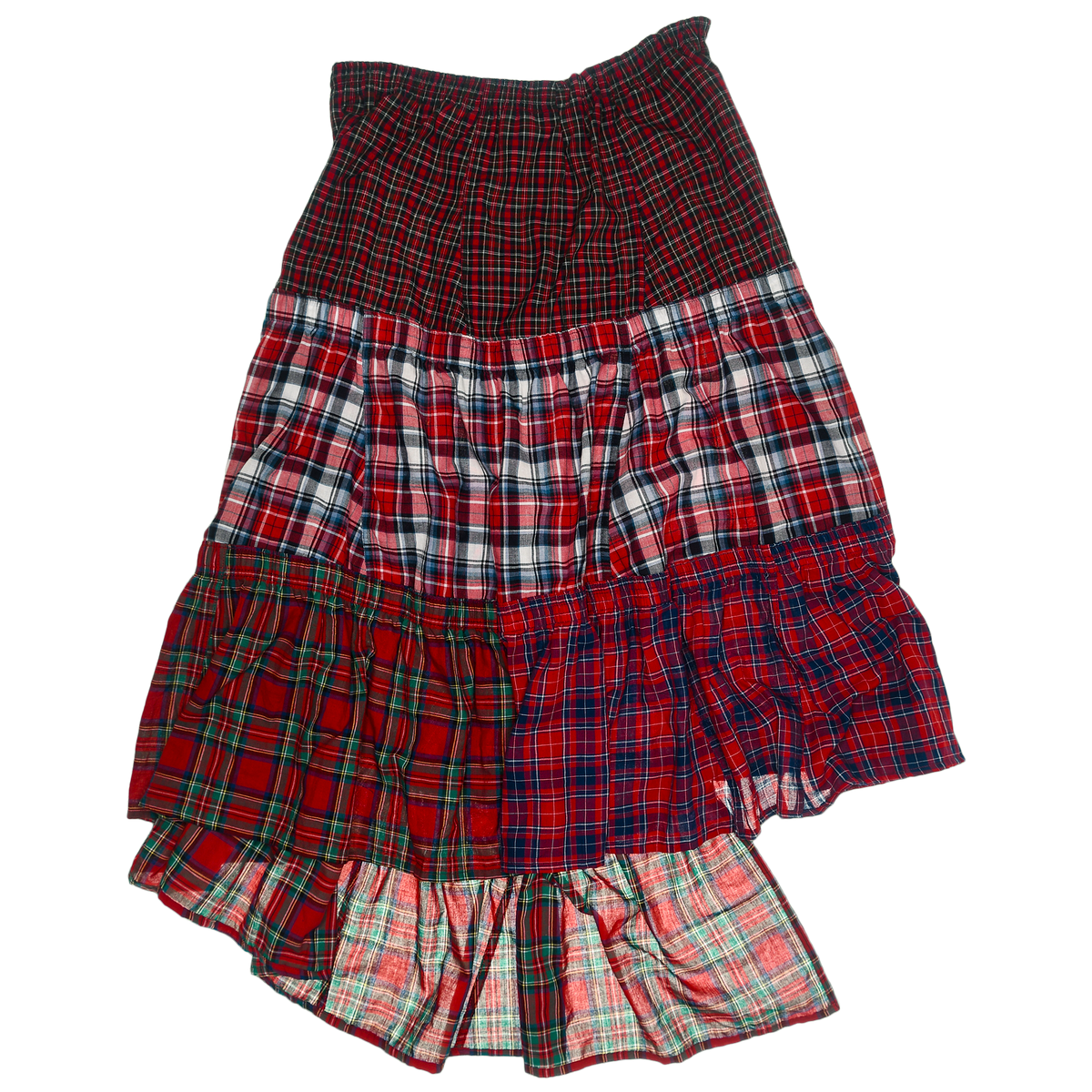 Vibrant Reds Boxer Skirt Maxi