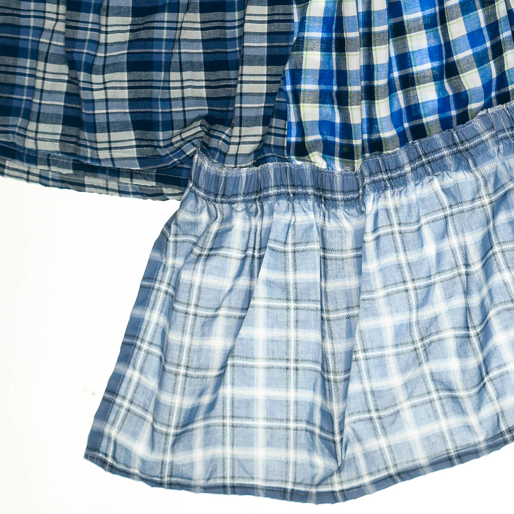 Mix of Blues Boxer Skirt Maxi
