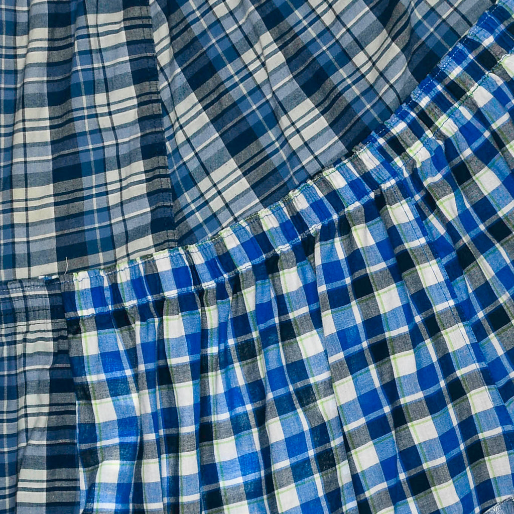Mix of Blues Boxer Skirt Maxi