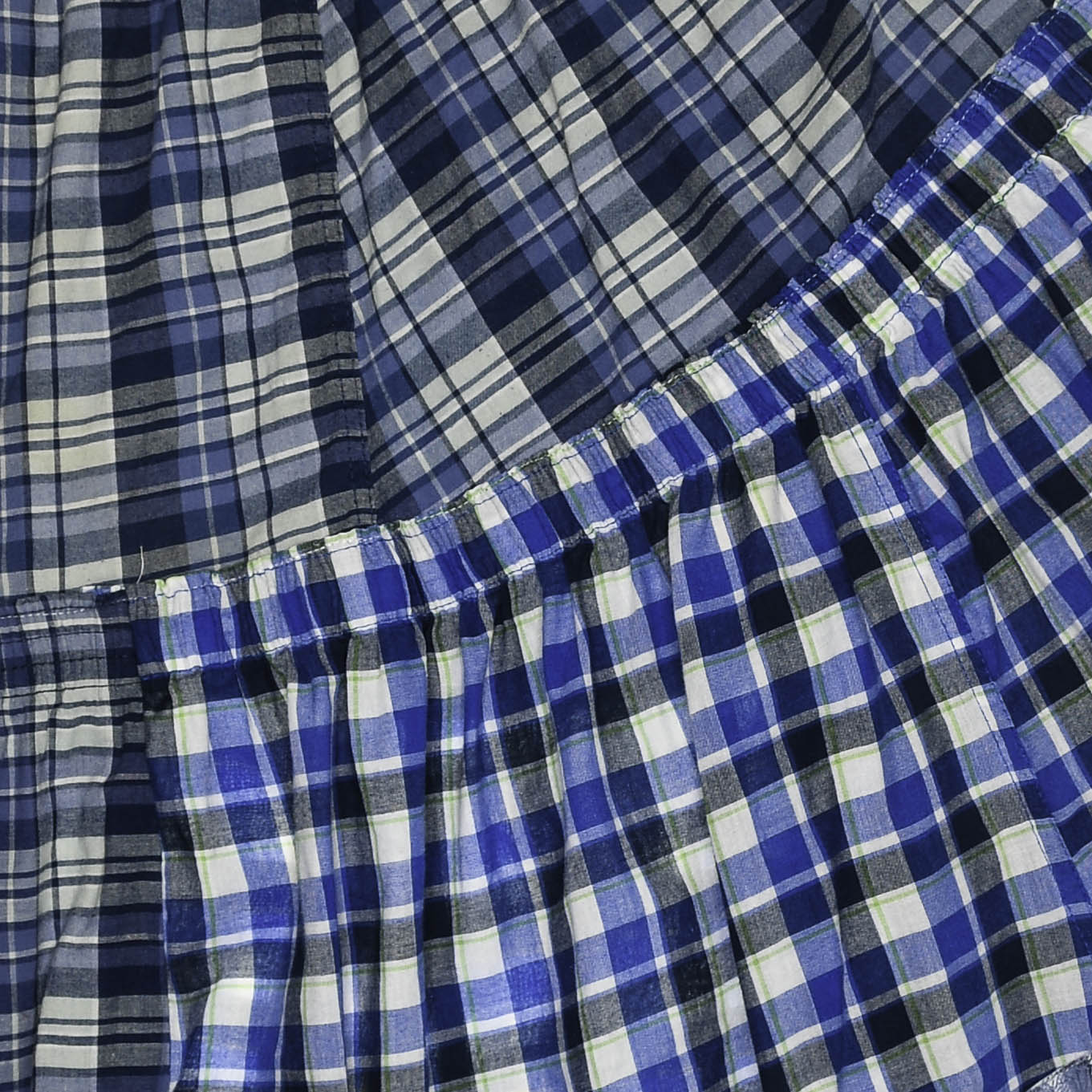Mix of Blues Boxer Skirt Maxi