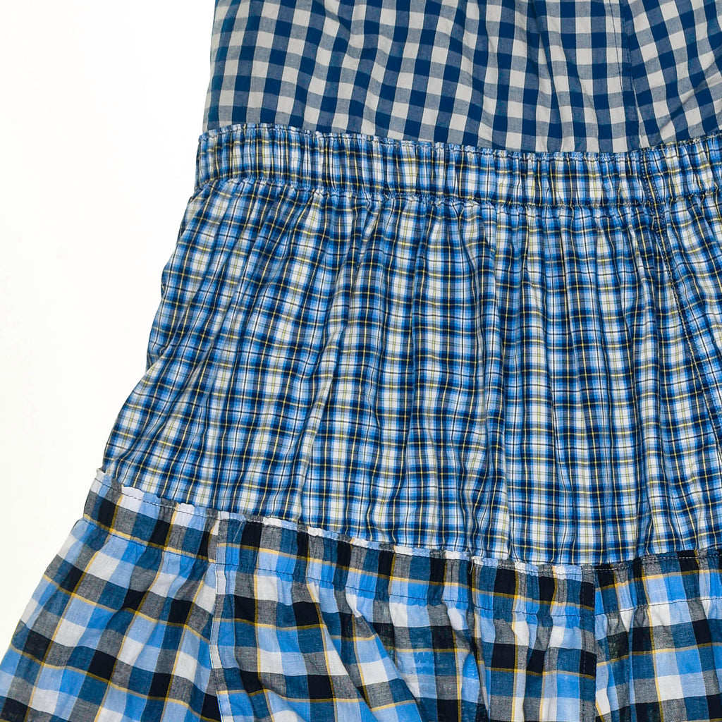 Mix of Blues Boxer Skirt Maxi