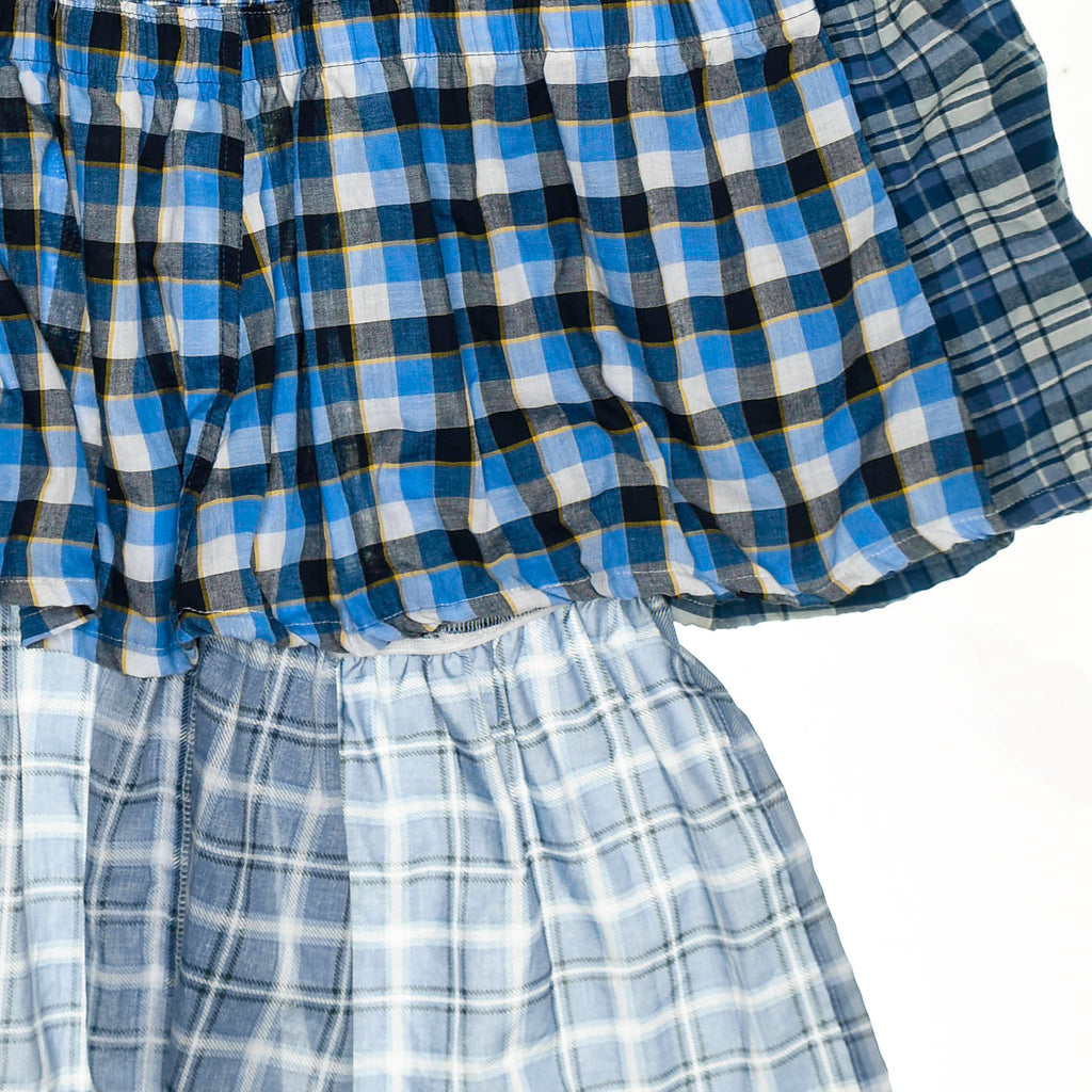 Mix of Blues Boxer Skirt Maxi