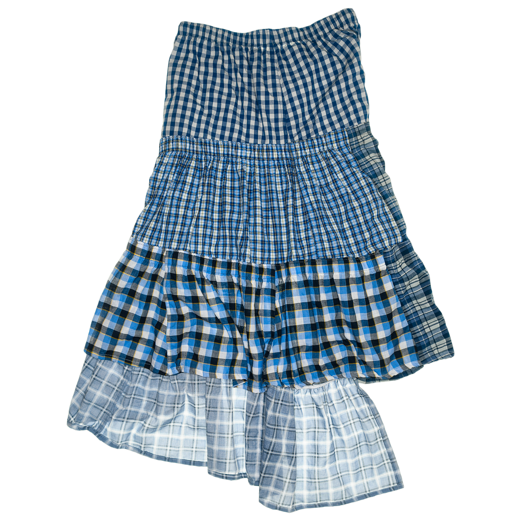 Mix of Blues Boxer Skirt Maxi