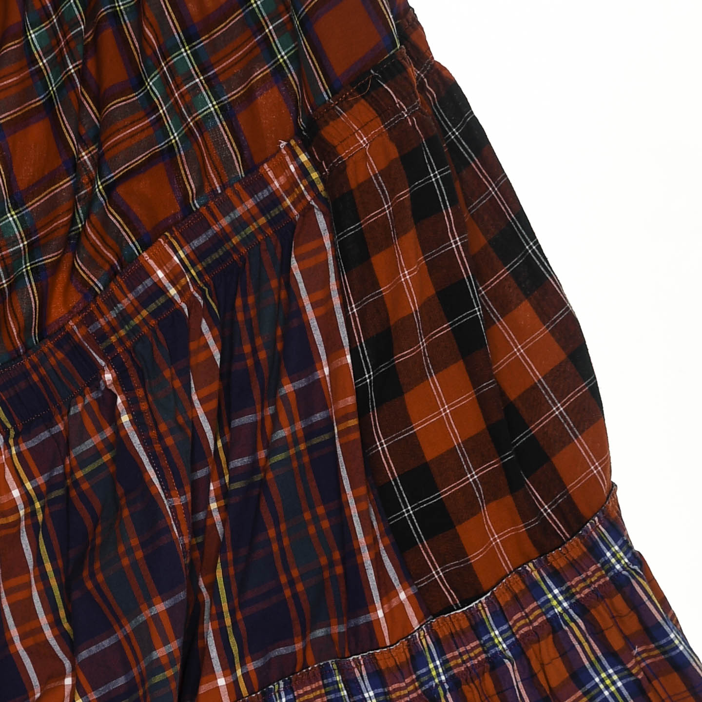 Mixed Reds Boxer Skirt Maxi