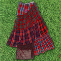 Mixed Reds Boxer Skirt Maxi