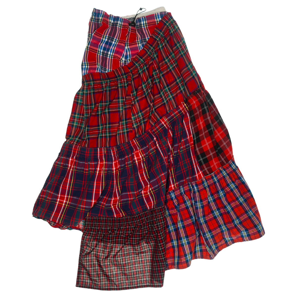 Mixed Reds Boxer Skirt Maxi