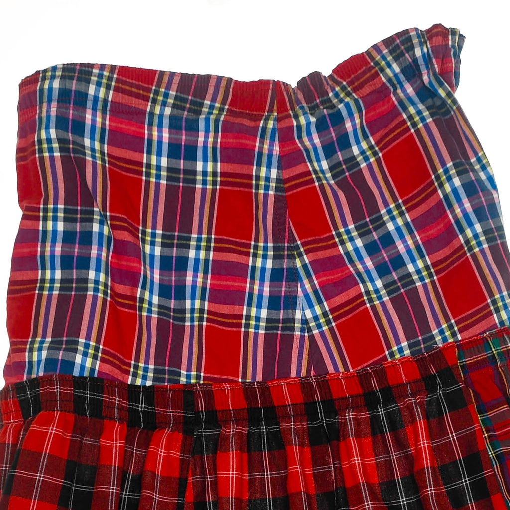 Mixed Reds Boxer Skirt Maxi